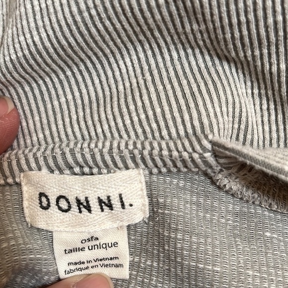 DONNI Gray Ribbed Open Front Cardigan - Picture 9 of 12